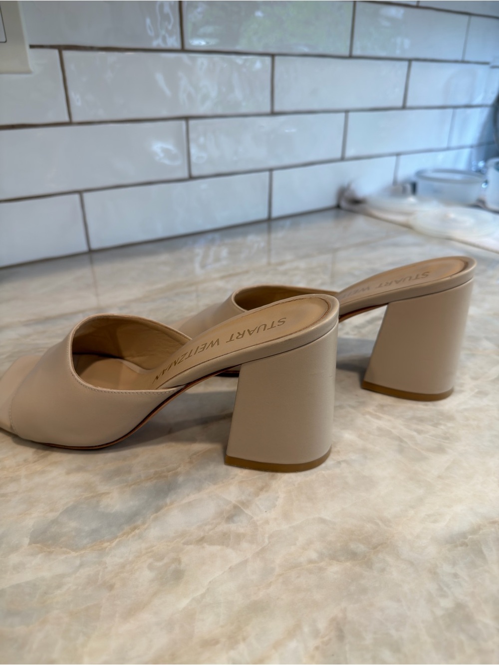 Stuart Weitzman Tia 85 Flareblock Slide - Picture 3 of 8